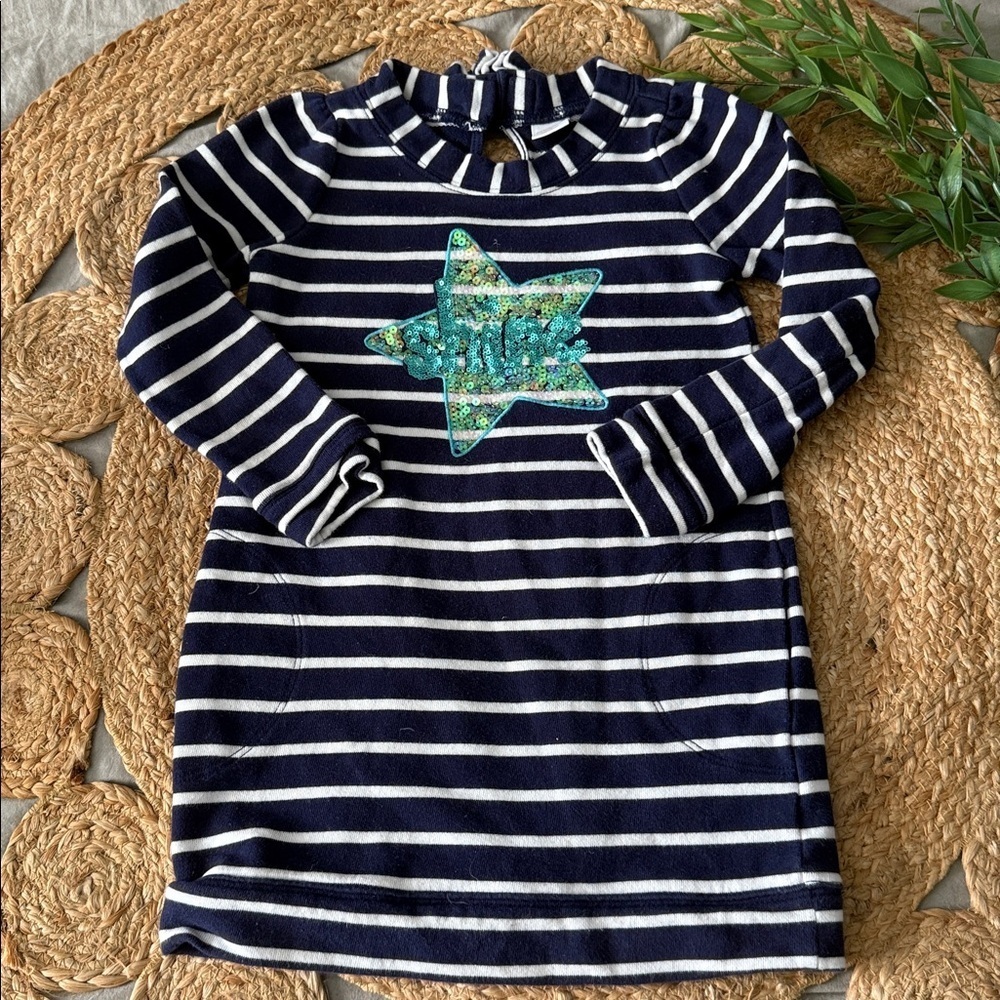 Gymboree— Striped star details dress. Sz 6